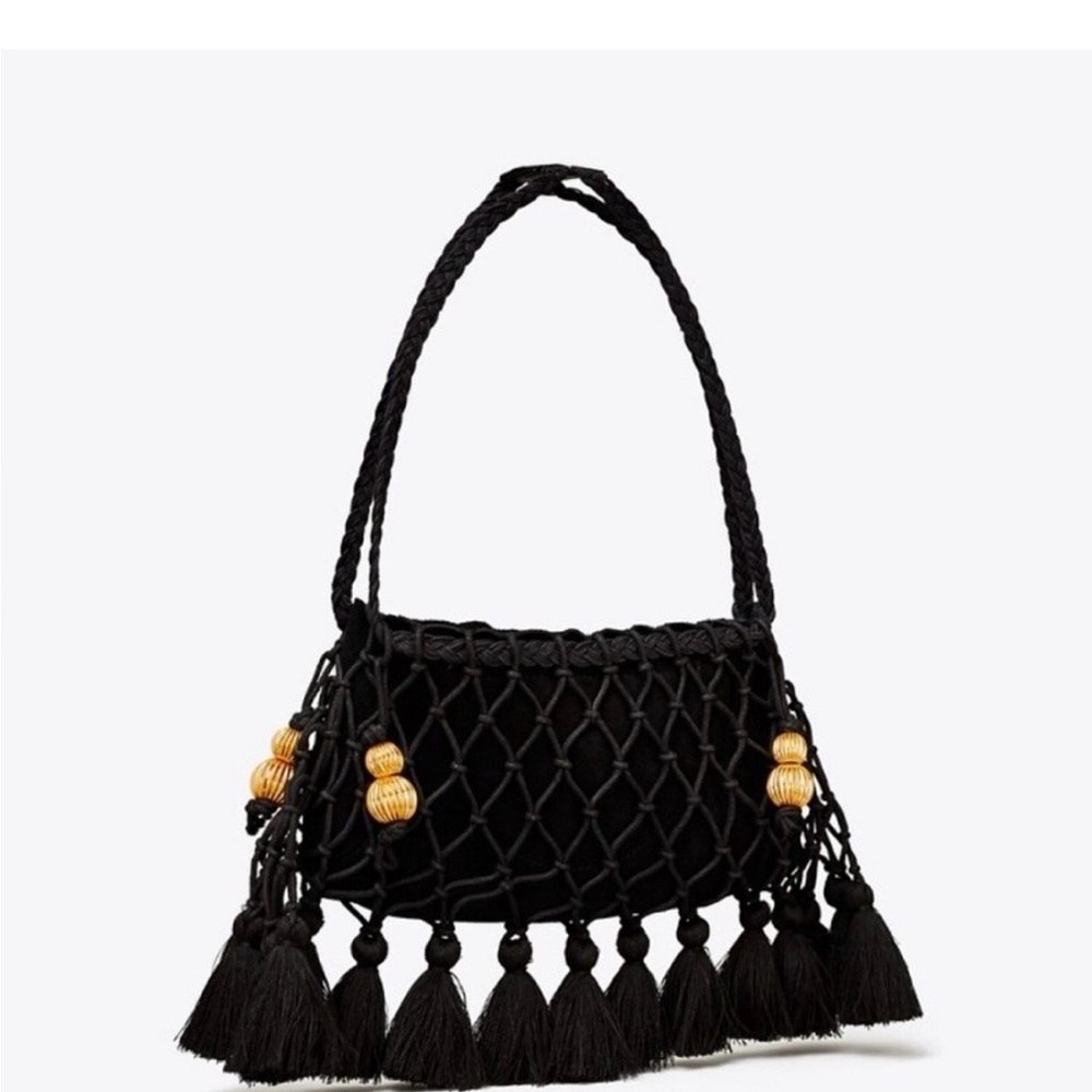 Tory Burch Black Tassel Women Bag